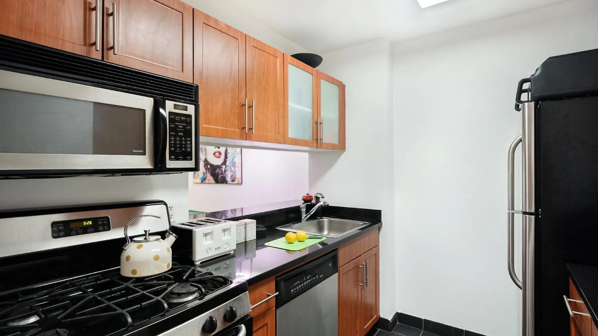 Sleek 1-Bedroom In The Financial Dsitrict Nowy Jork Apartament